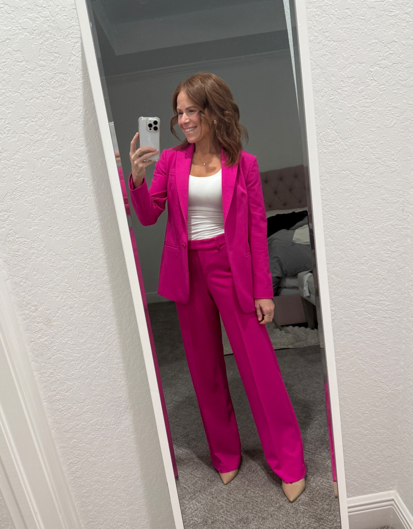 The most boss b awesome hot pink suit! Perfect to make a statement at business events  

#LTKOver40 #LTKWorkwear #LTKSaleAlert