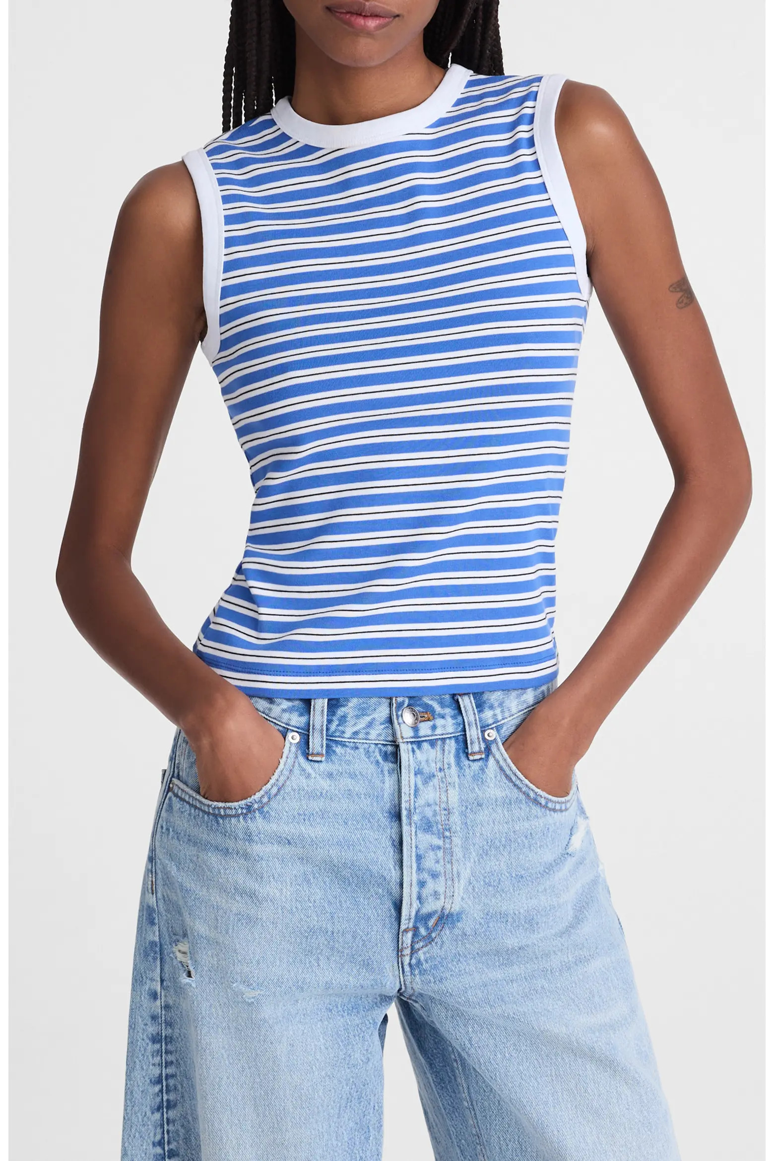 The '90s Compact Cotton Shell Tank (Women) | Nordstrom | Nordstrom