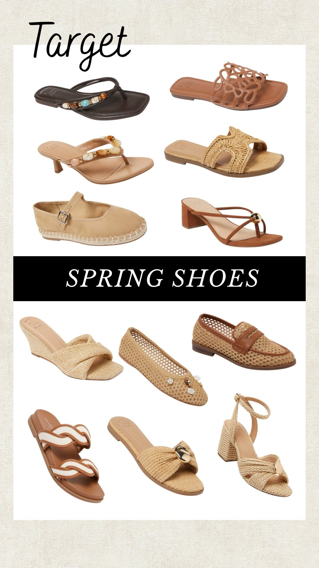 Favorite spring shoes from Target! 

#LTKgrwm #LTKootd