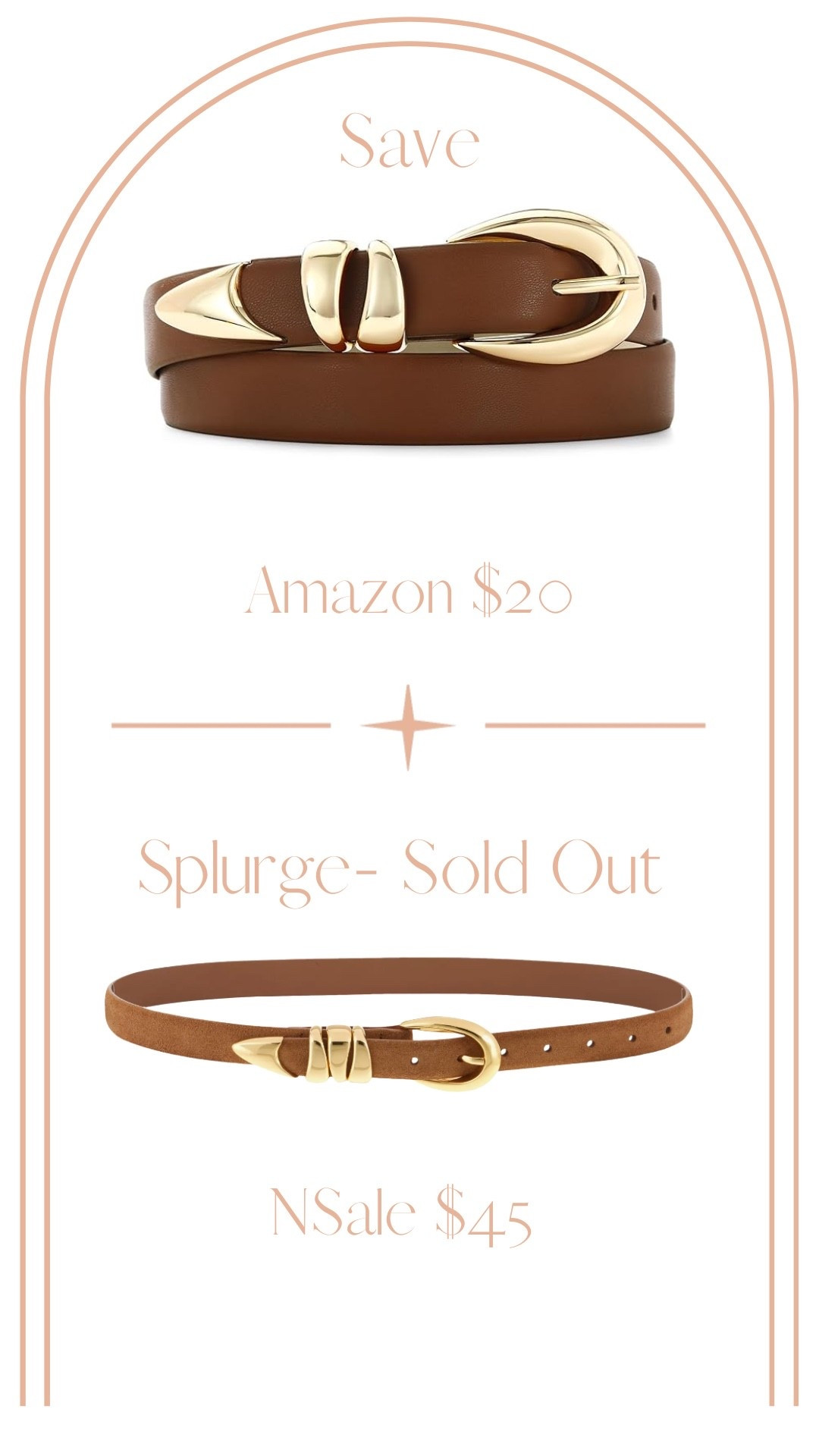 I love this brown belt from the Nordstrom sale, but it’s sold out quickly. I found a very similar belt from Amazon for only $20.

#LTKFindsUnder50 #LTKSaleAlert #LTKStyleTip