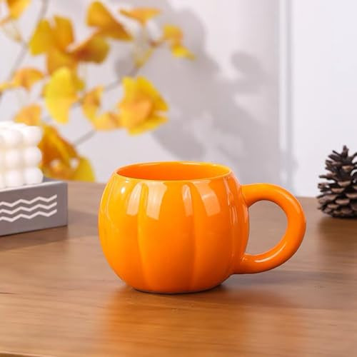 Premium Pumpkin Mug – Large 12oz Ceramic Cup, Halloween Coffee Mug, Fall & Halloween-Themed Coffee Cup, Gift for Tea & Hot Cocoa Lovers | Amazon (US)