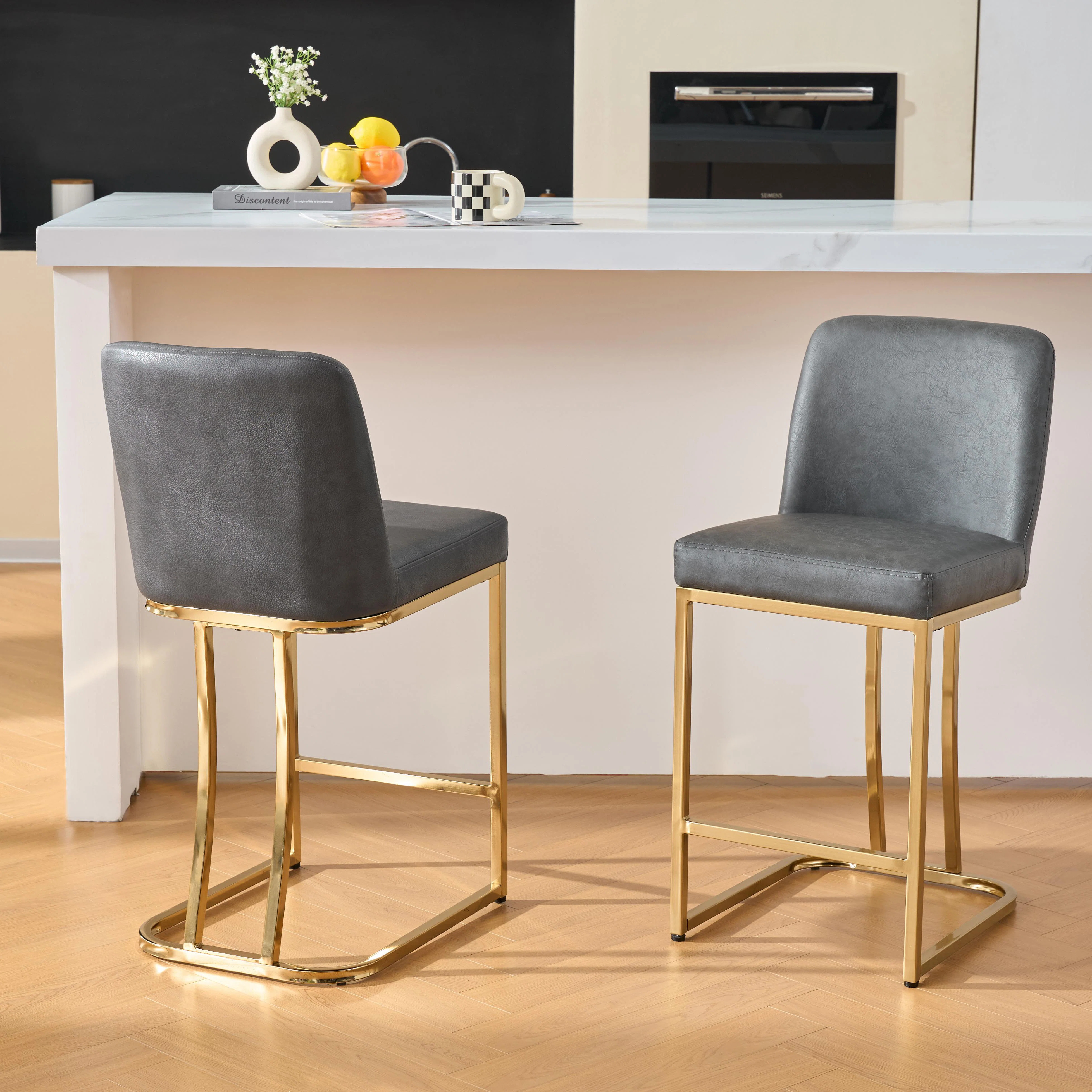 Latitude Run® Upholstered Counter Stool With Metal Frame & Reviews - Wayfair Canada | Wayfair North America