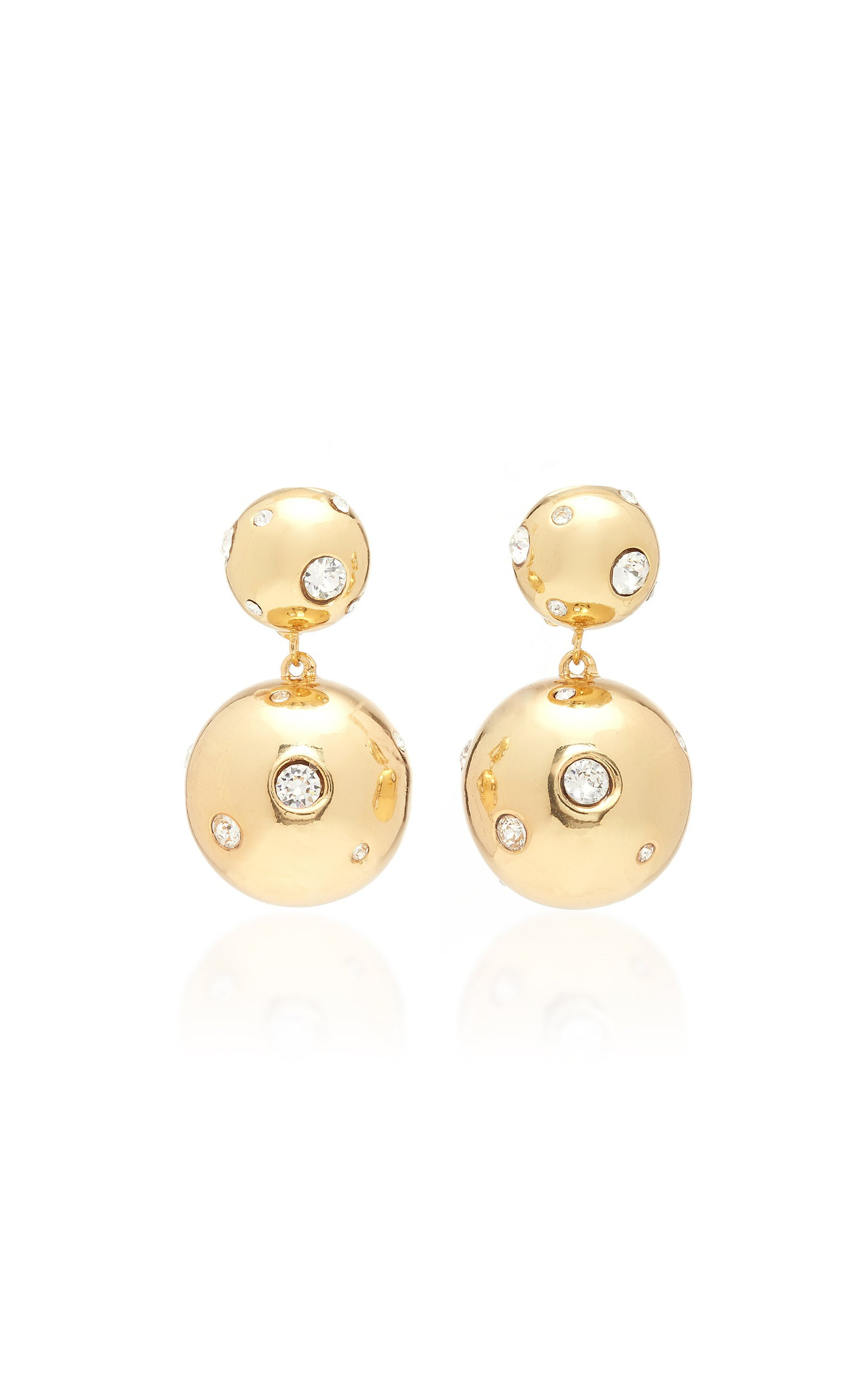 I See Stars Earrings Gold-Plated Crystal Clip Earrings | Moda Operandi Global