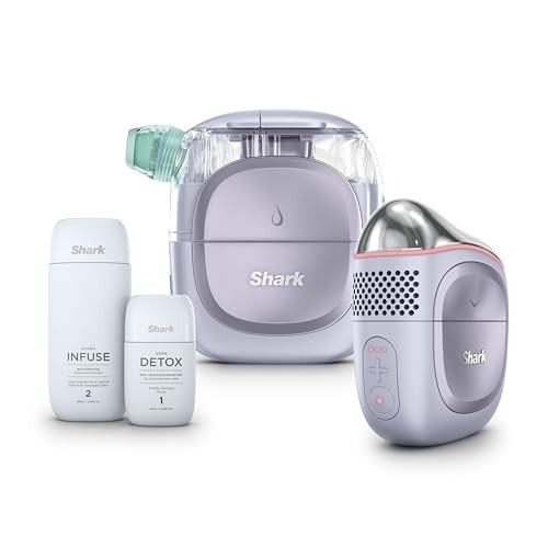 Shark FacialPro Glow at-Home Hydro-Powered Facial System with DePuffi Hot & Cold Therapy – Professional Spa Skincare Device for Pore Cleansing, Hydration, & Radiant Glow, Lilac, FH320PL | Amazon (US)