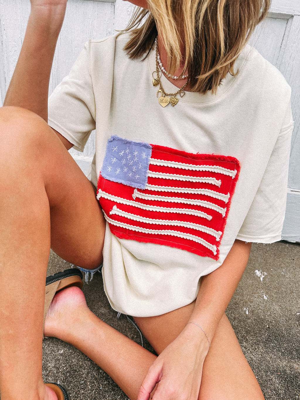 for the people flag top | Etta & East