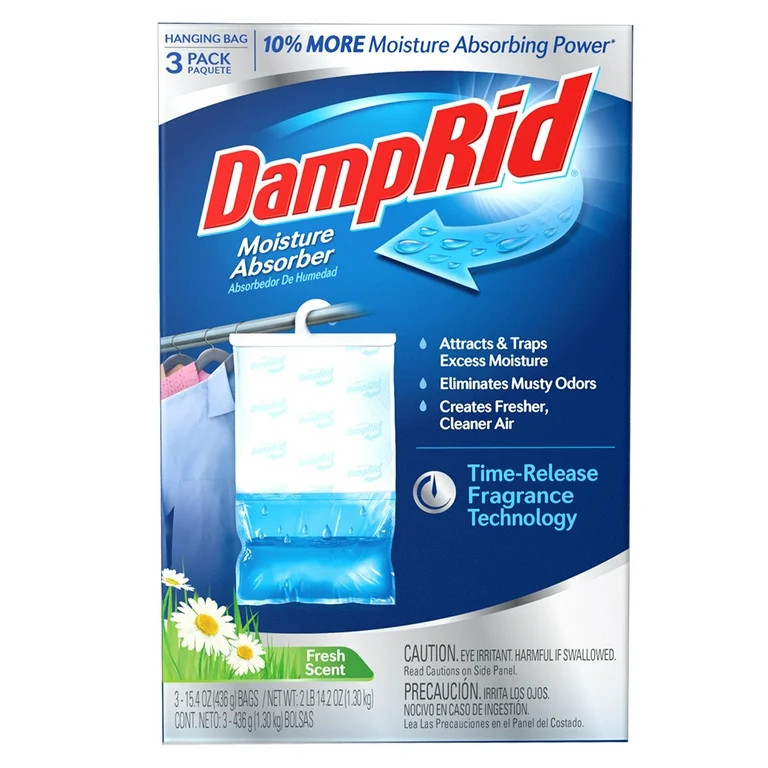 DampRid Fresh Scent Hanging Moisture Absorbers, 3 Count | Walmart (US)