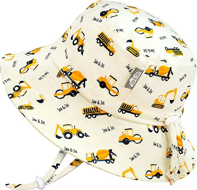 Jan & Jul Baby Toddler Kids' Grow-with-Me Sun-Hat UPF 50+ Cotton Bucket, with Large Brim | Amazon (CA)