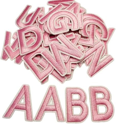 Jongdari 55pcs Iron On Letters Patches for Clothing, 1.5" Embroidery Alphabet Letterman Jacket Pa... | Amazon (US)