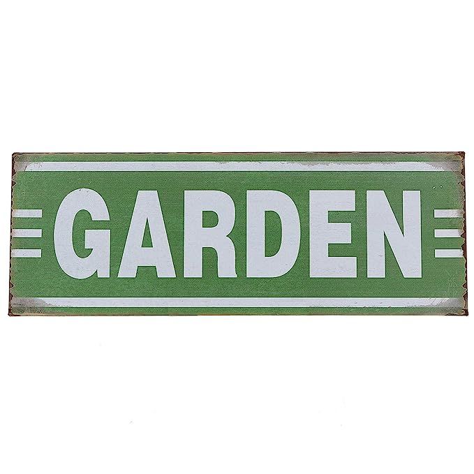 Barnyard Designs Garden Retro Vintage Tin Bar Sign Country Home Decor 13.75" x 5" | Amazon (US)