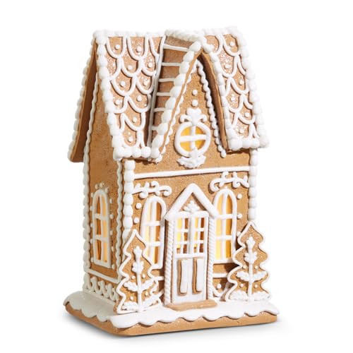 Raz Imports Christmas Lighted Gingerbread House Figurine, 10.5-inch Height, Holiday Decoration, 4... | Amazon (US)
