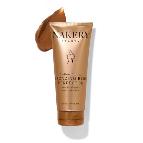 Nakery Diamond Glow Blur Perfector Face & Body Bronzer Shimmer - Illuminating Shimmer Lotion for Women Body - Hydrating Body Glow Shimmer with Diamond Peptides - Instantly Plumps & Tightens Skin | Amazon (US)