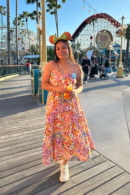 The most gorgeous spring dress that I wore to Disneyland to celebrate my birthday 🥳 it’s lightweight, flattering, and such a beautiful floral print. It doesn’t have pockets though 👗 runs tts, wearing a size Medium and it fits perfectly:)

#LTKstyletip #LTKmidsize #LTKtravel