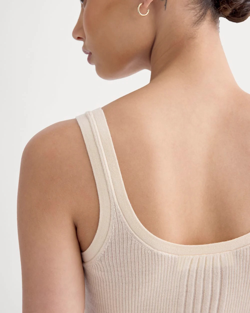 The Light Ribbed Cami in Ultrasoft Merino | Parchment | Everlane