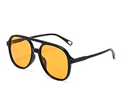 BODALA Classic Retro Square Aviator Sunglasses Womens Mens Vintage Trendy Double Bridge Sun Glass... | Amazon (US)