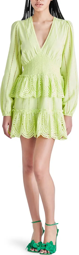 Raquelle Long Sleeve Cotton Eyelet Dress | Nordstrom