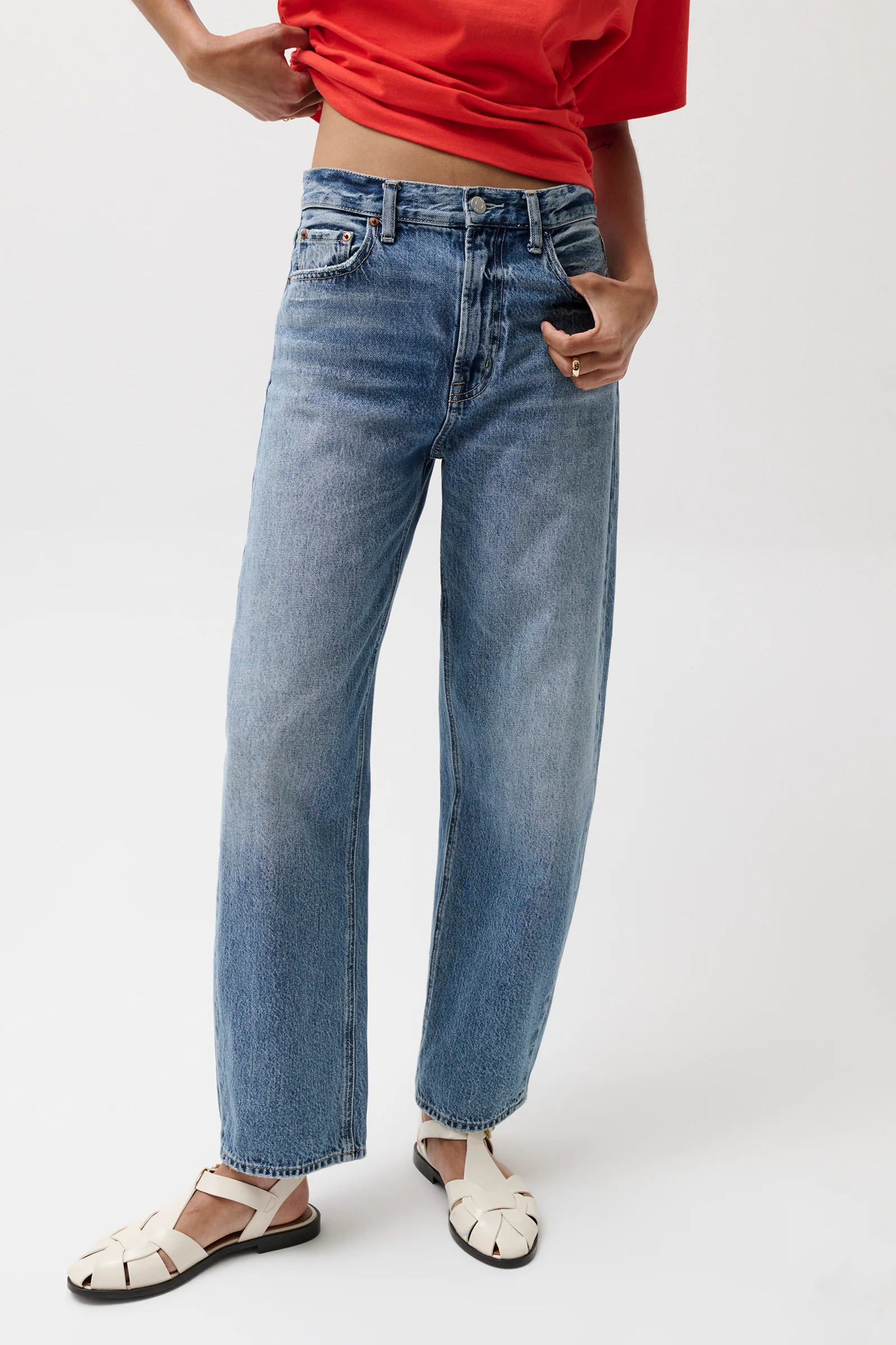 Cassie Super High Rise Straight Jean - Serpentine Vintage | Pistola Denim