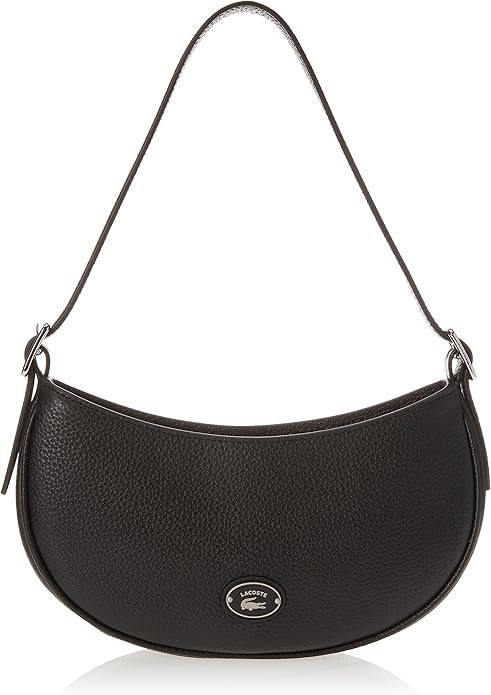 Lacoste Women's Top Grain Leather Halfmoon Purse | Amazon (US)