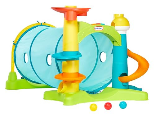 Little Tikes 2-in-1 Activity Tunnel, Indoor Outdoor Playset for Toddlers, Boys and Girls Ages 1-3 Years | Amazon (US)