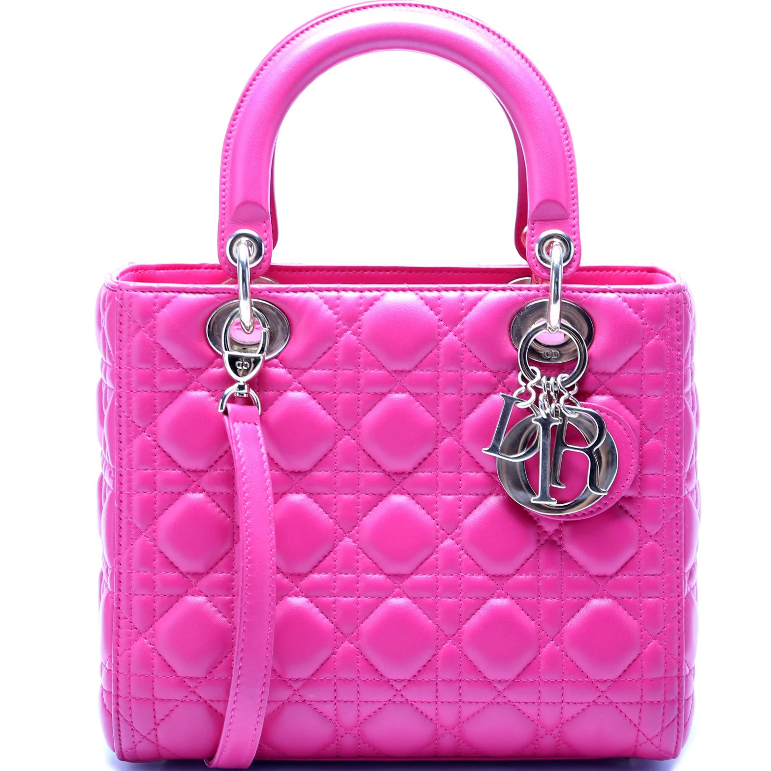 Lady Dior Medium Lambskin | Keeks Designer Handbags