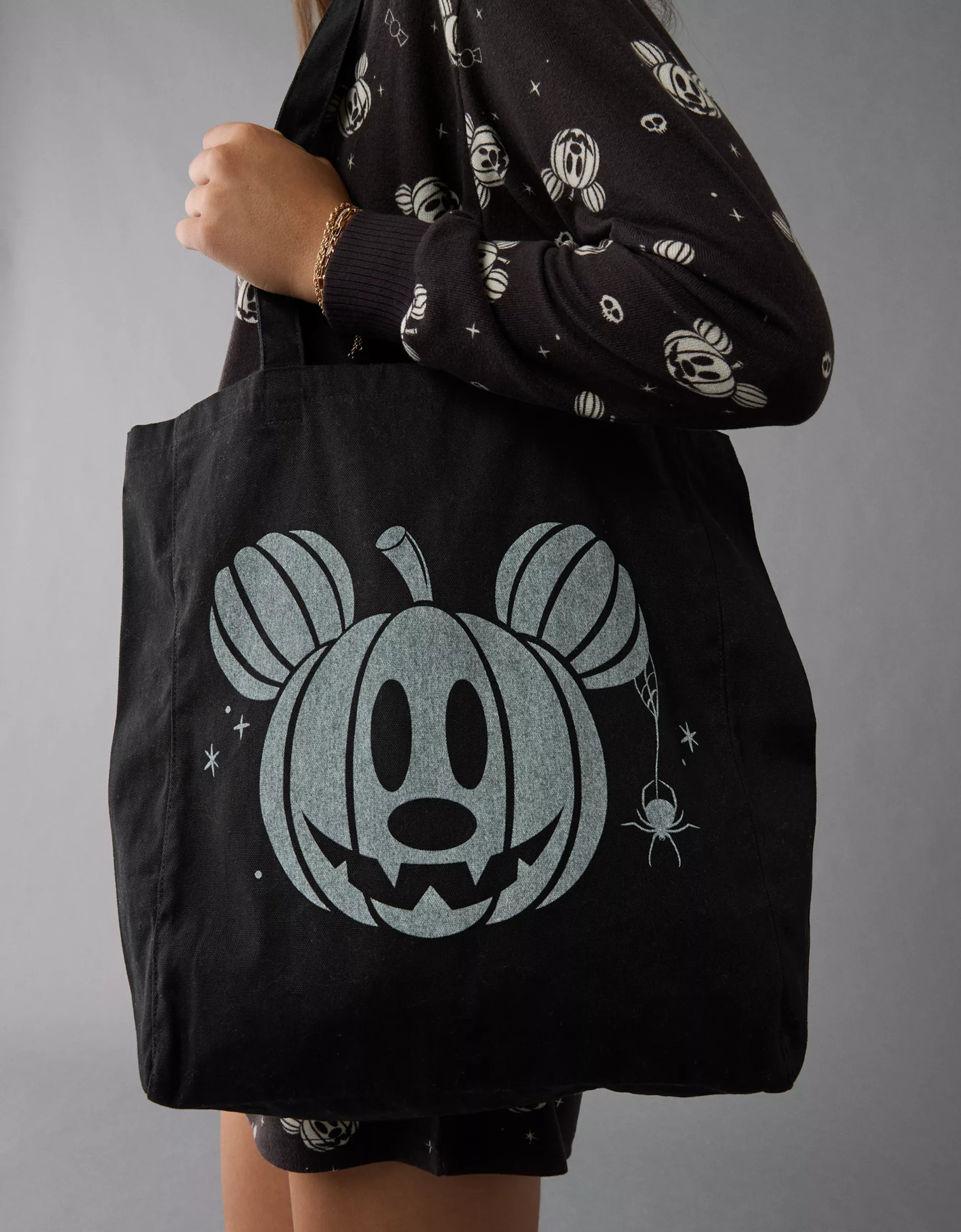AE Halloween Mickey Mouse Graphic Tote | American Eagle Outfitters (US & CA)