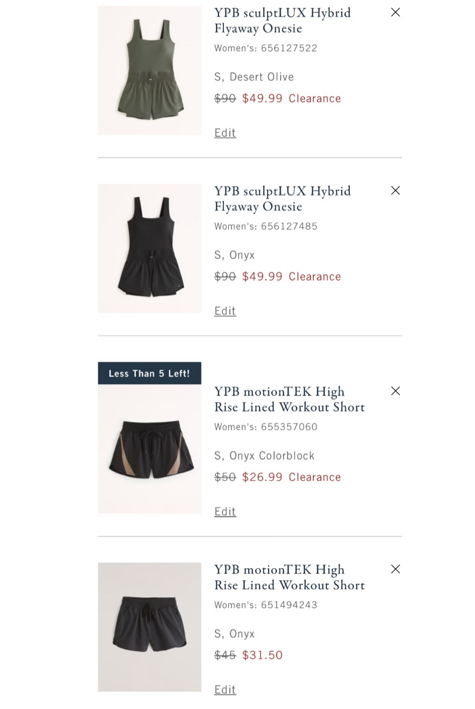 I wear a small in everything. These shorts are my absolute favorite!