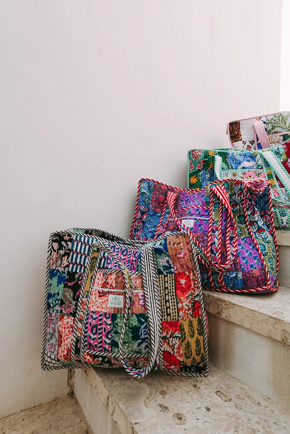 ETTA OG | quilted tote bag - black | Etta & East