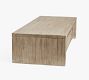 Pismo Reclaimed Wood Rectangular Long Low Coffee Table | Pottery Barn (US)