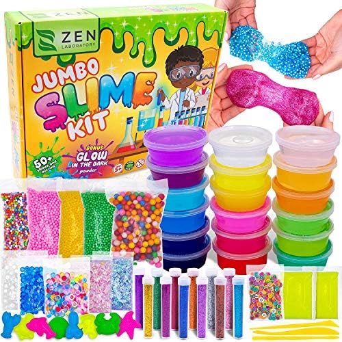 Easter Slime Kit for Girls Boys, Easter Basket Stuffers Gifts Toys Kids Slime Making Kits, DIY Slime | Amazon (US)