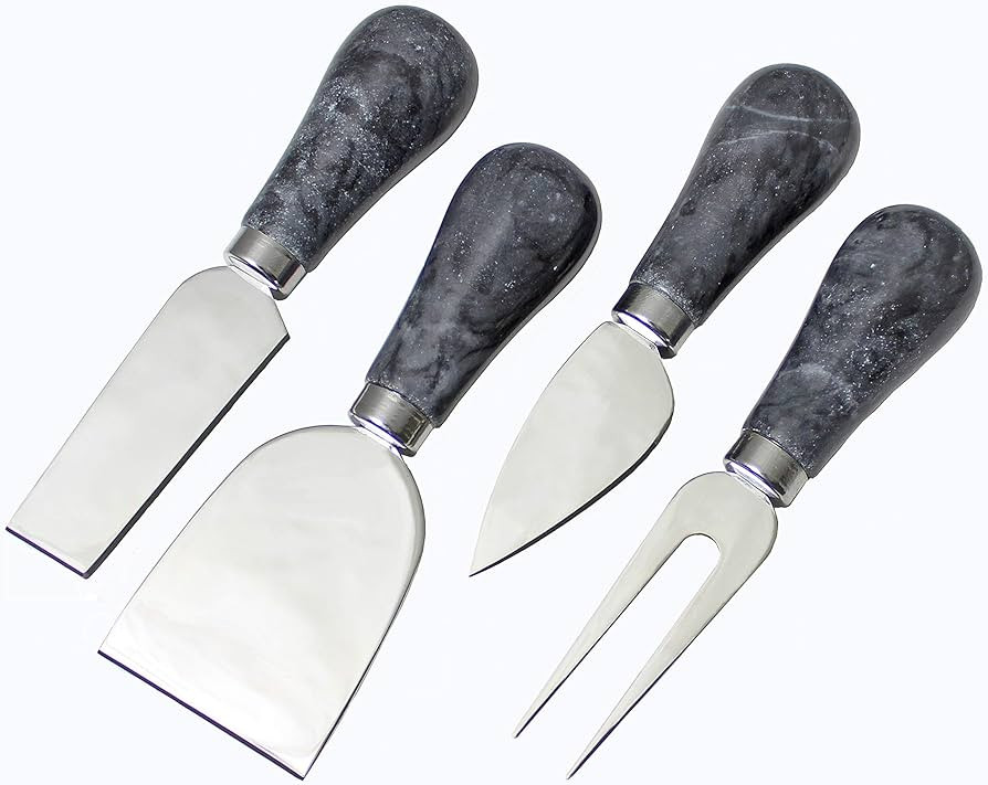 Prodyne Froma Cheese Knives, Set of 4, Black | Amazon (US)