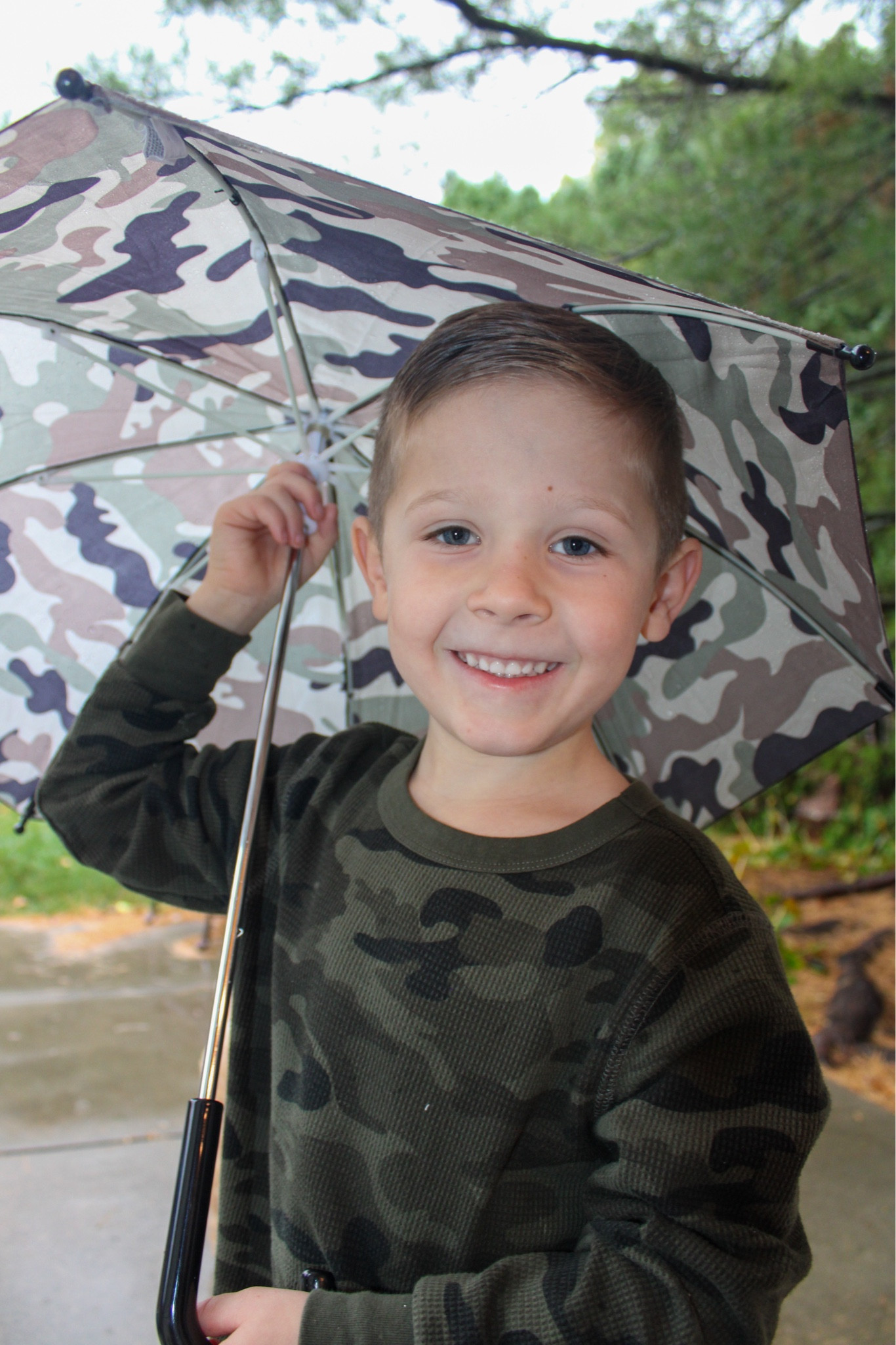 Cute camo umbrella for kids 