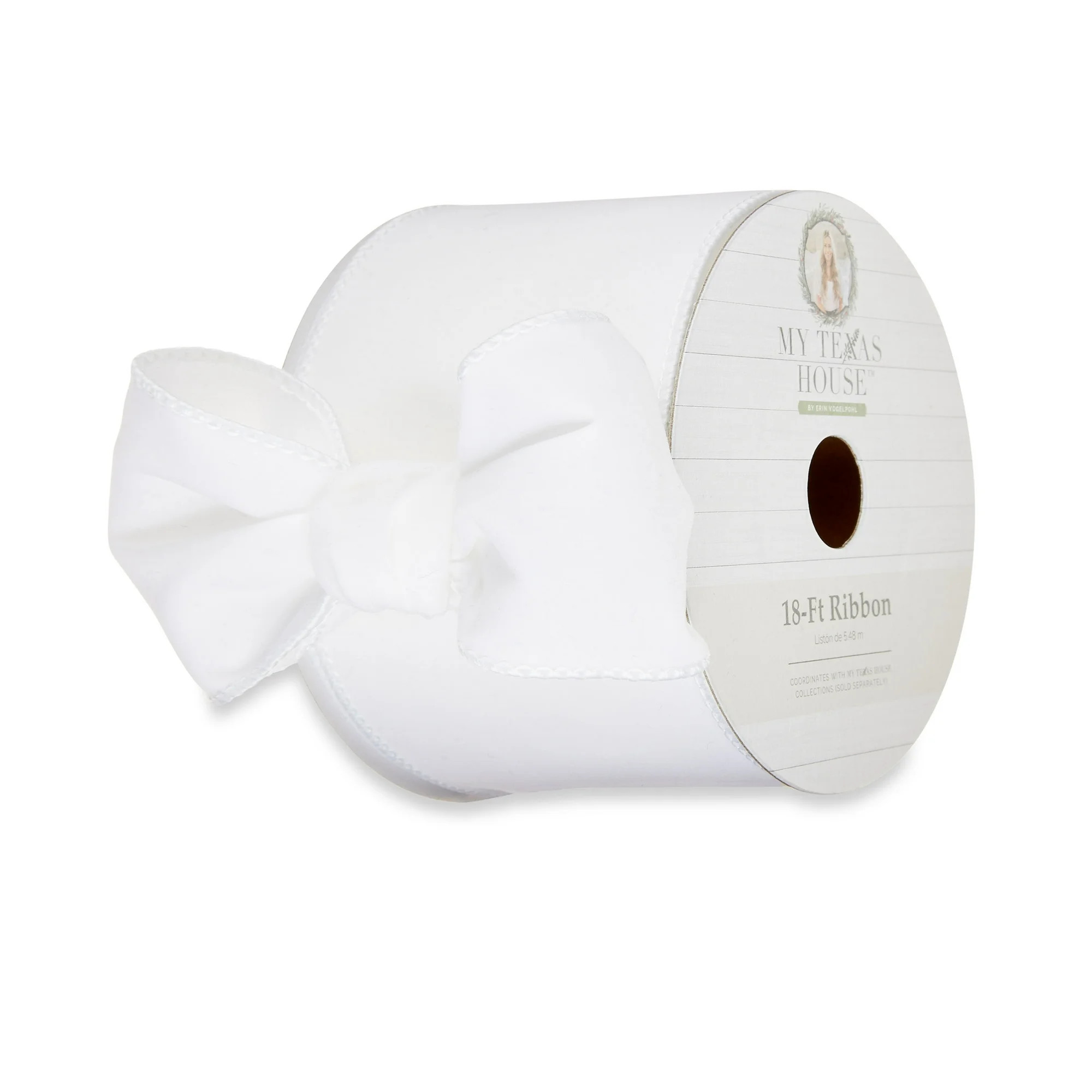My Texas House Solid White Velvet Ribbon, 18' | Walmart (US)