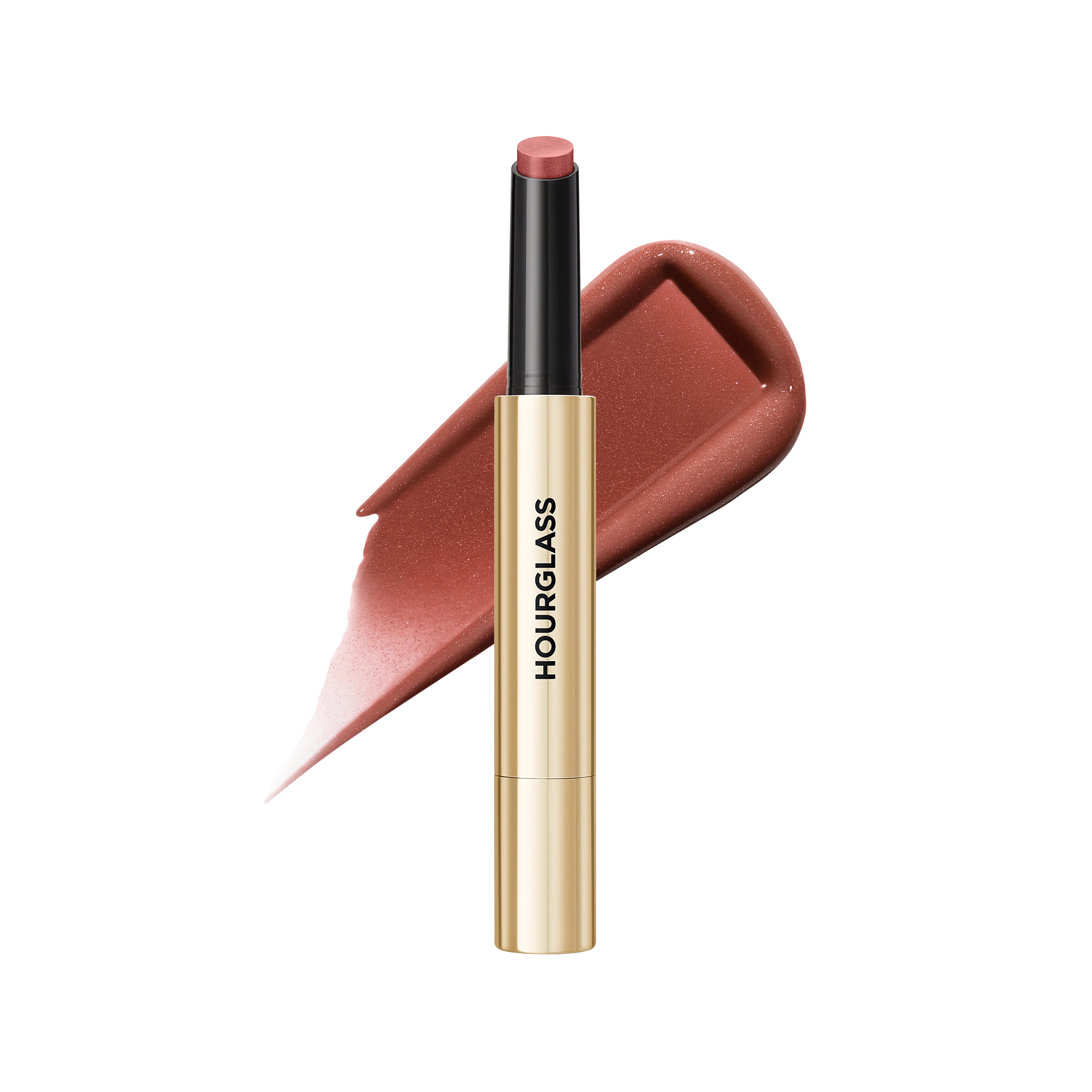 Hourglass Cosmetics Phantom Volumizing Glossy Balm Deep Rose With Rose Gold Pearls Long Wearing | Hourglass Cosmetics