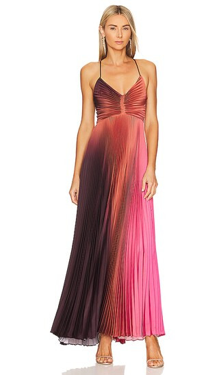Ariya Dress in Pink & Chocolate | Revolve Clothing (Global)