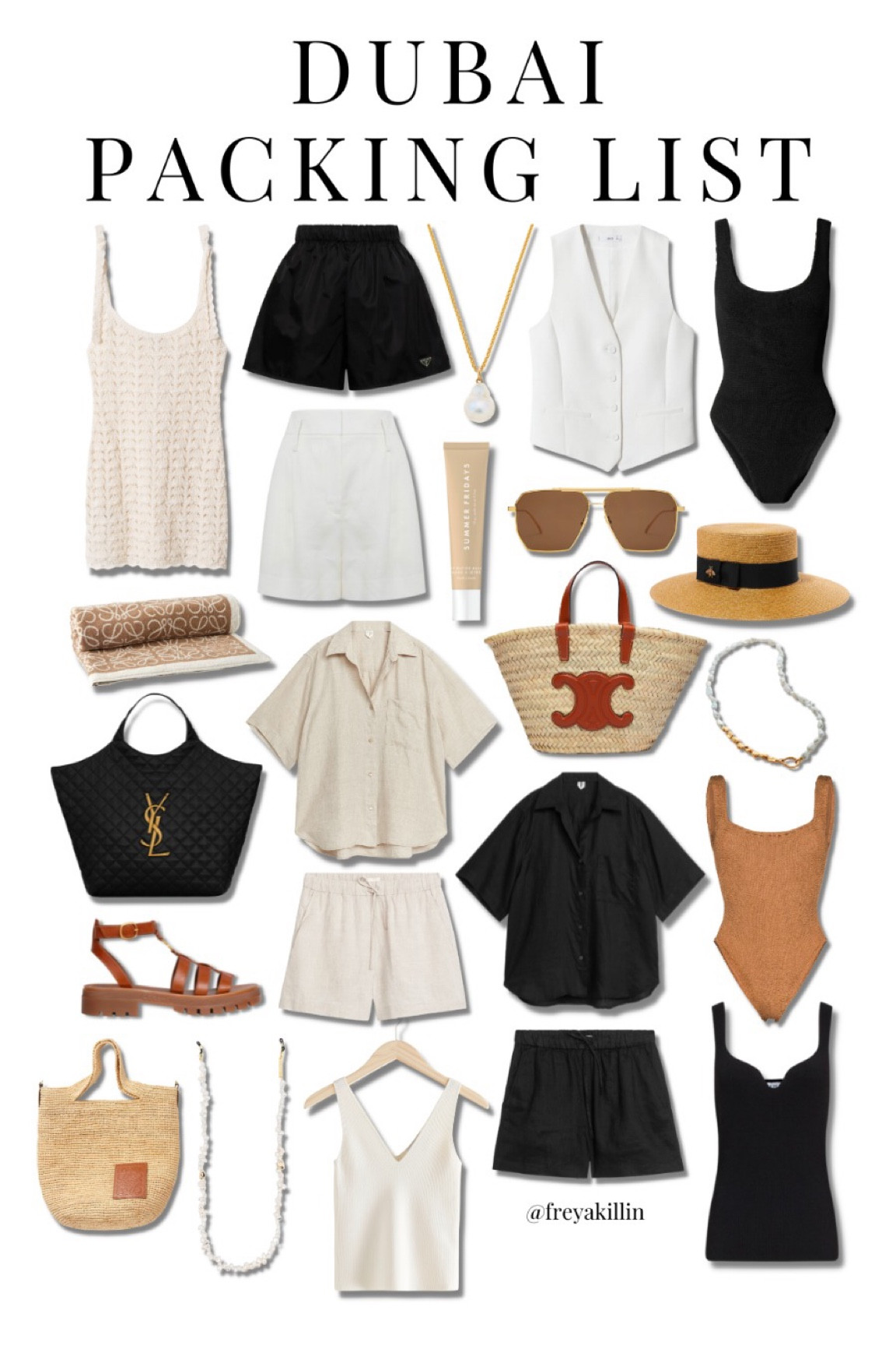 Dubai summer holiday packing list

#LTKFind #LTKtravel #LTKSeasonal