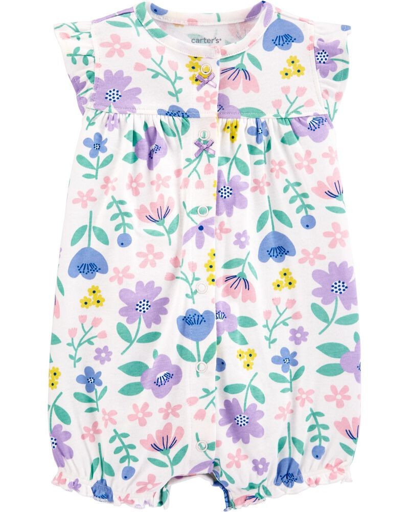 Floral Snap-Up Romper | Carter's