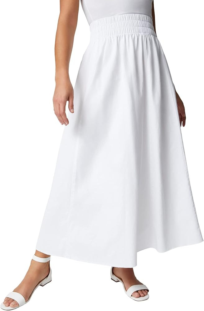 Jessica London Women's Plus Size Chambray Maxi Skirt | Amazon (US)