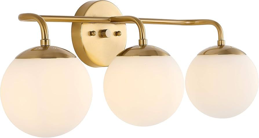 JONATHAN Y JYL3536A Louis Parisian Globe 25" 3-Light Metal/Frosted Glass Modern Contemporary LED ... | Amazon (US)