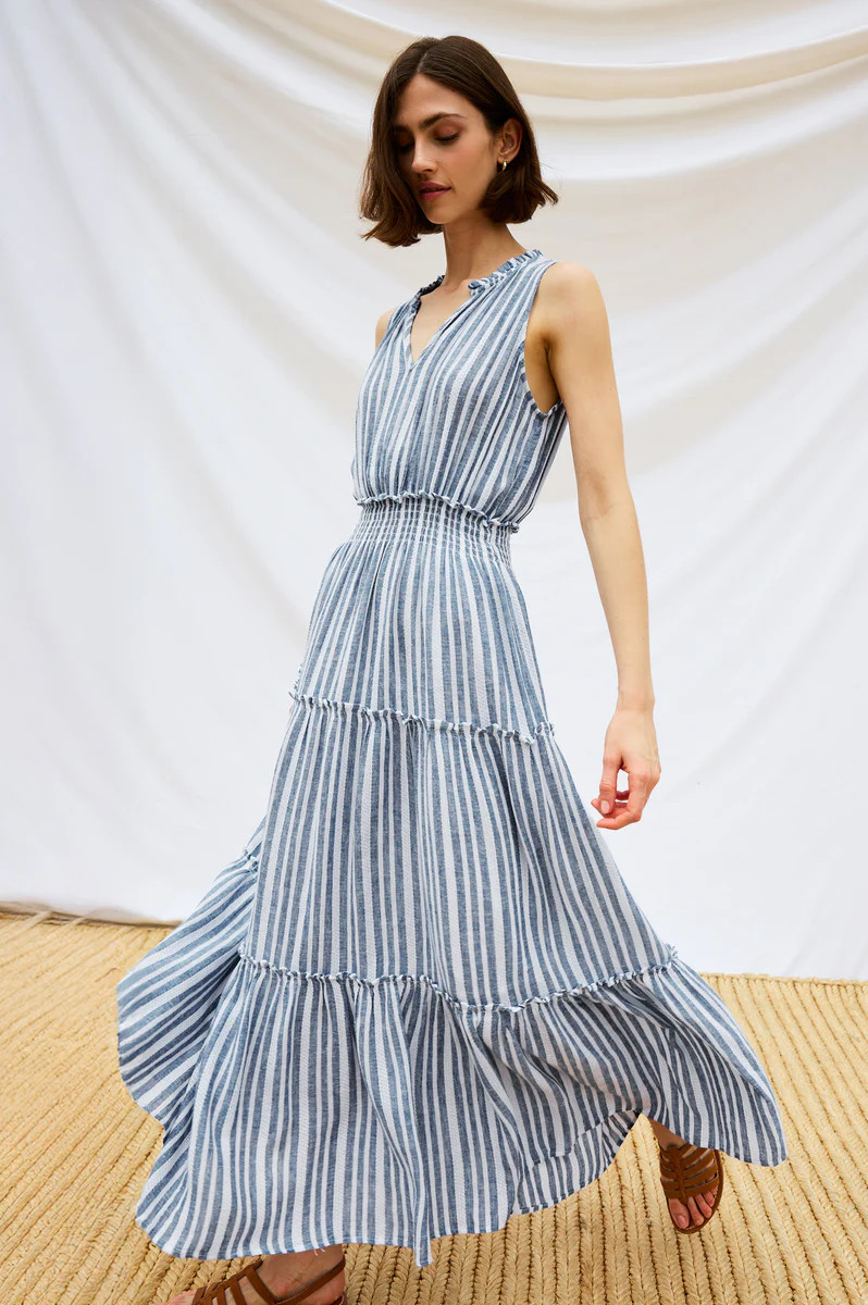 LOULOU DRESS - JALISCO STRIPE | Rails