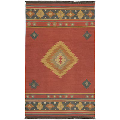 Surya Jewel Tone 10 x 14 Wool Dark Red Indoor Medallion Southwestern Area Rug Lowes.com | Lowe's