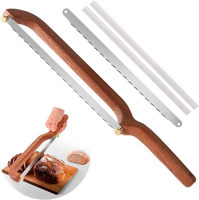 Sourdough Bread Knife Slicer for Even Slicing, Bow Bread Knife for Sourdough, Bread Saw for Homem... | Amazon (US)