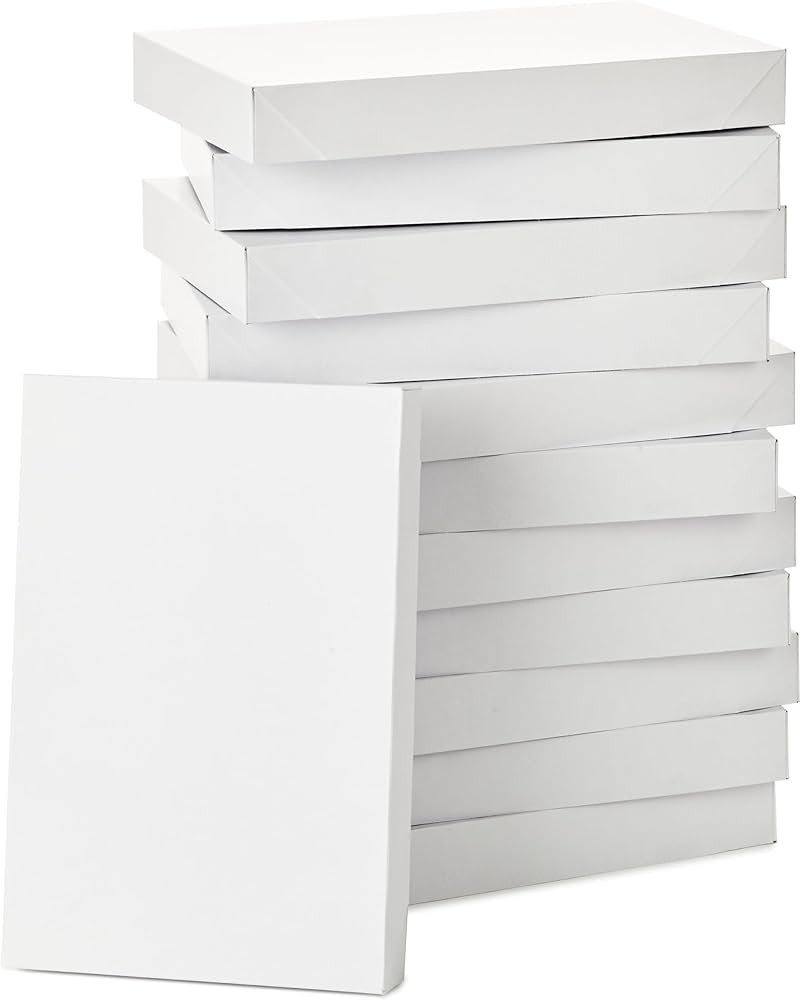 Hallmark 17" XL Gift Boxes with Lids (12 White Robe Boxes, White) for Birthdays, Graduations, Chr... | Amazon (US)