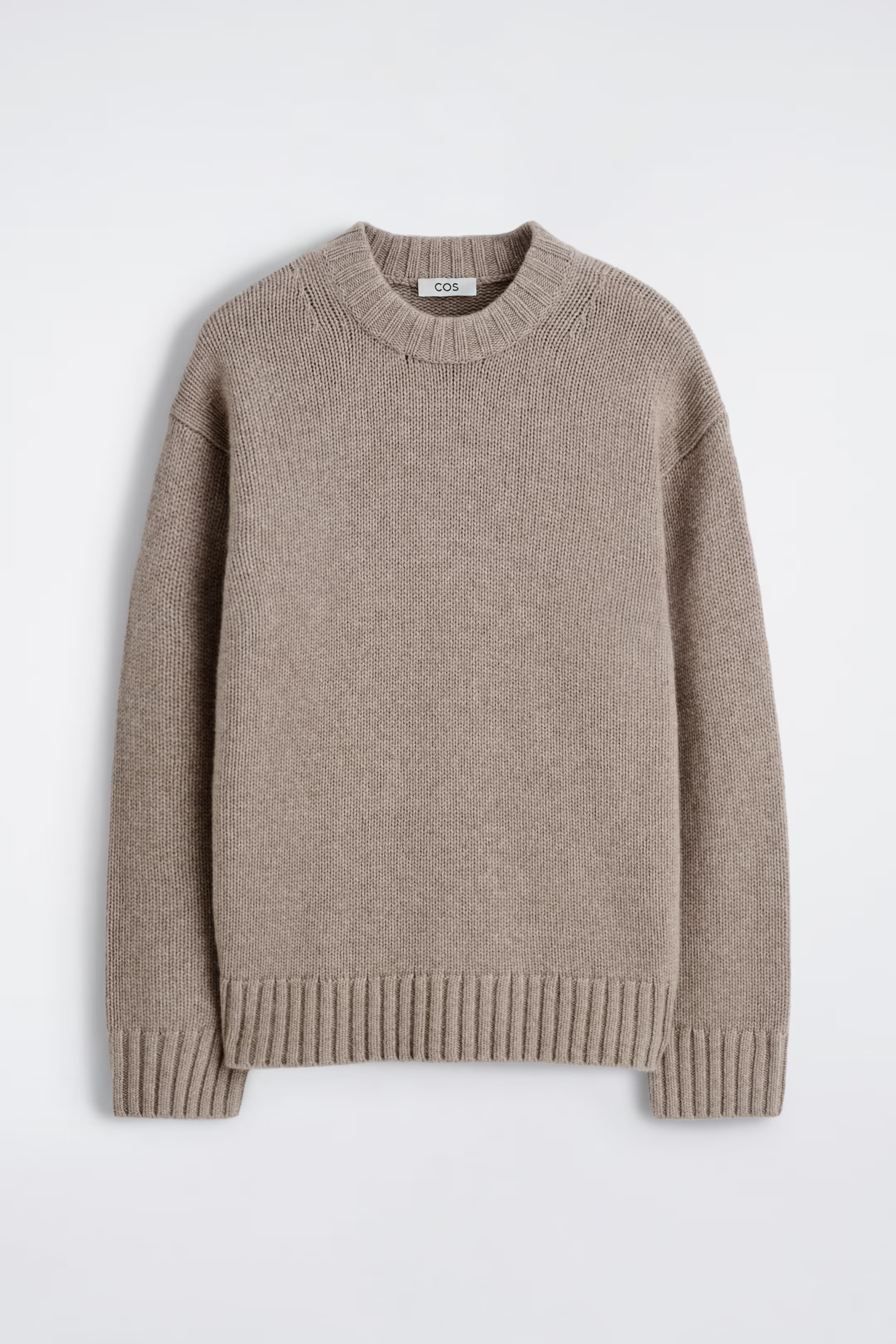CHUNKY CASHMERE CREW-NECK JUMPER - UNDYED | COS GB | COS UK