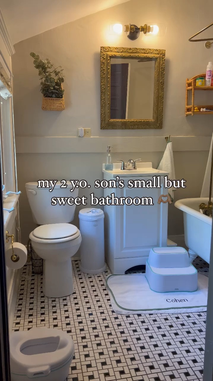 Small but sweet toddler bathroom 

#LTKHome #LTKSaleAlert #LTKVideo