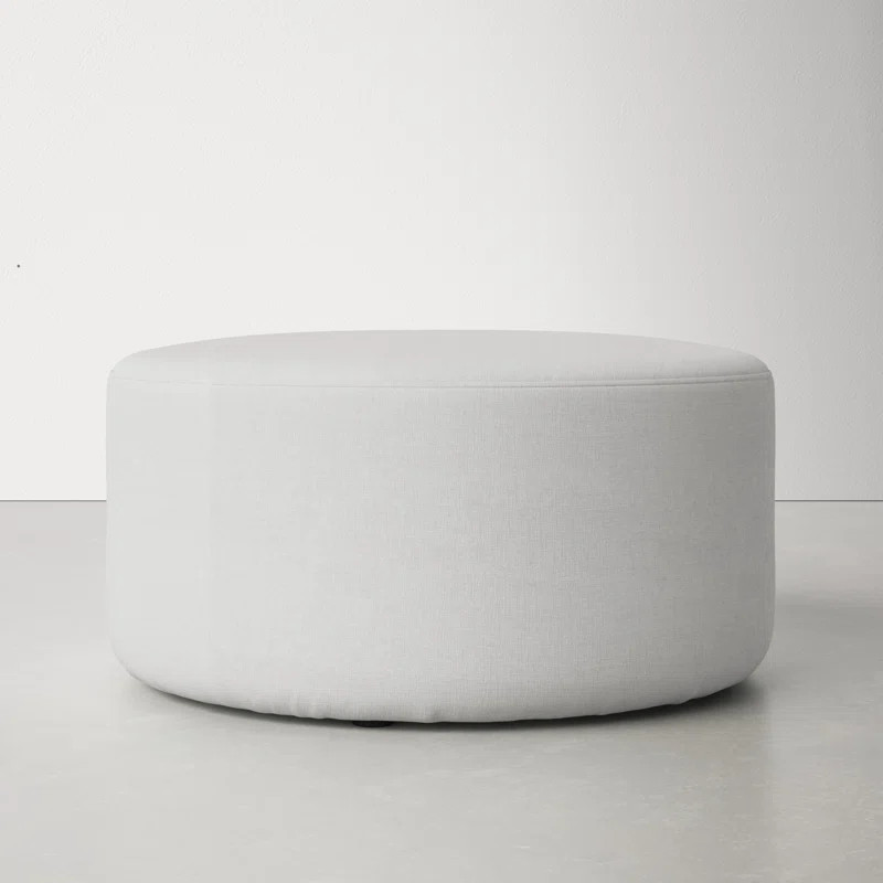 Mila 24'' Wide Round Cocktail Ottoman | Wayfair North America