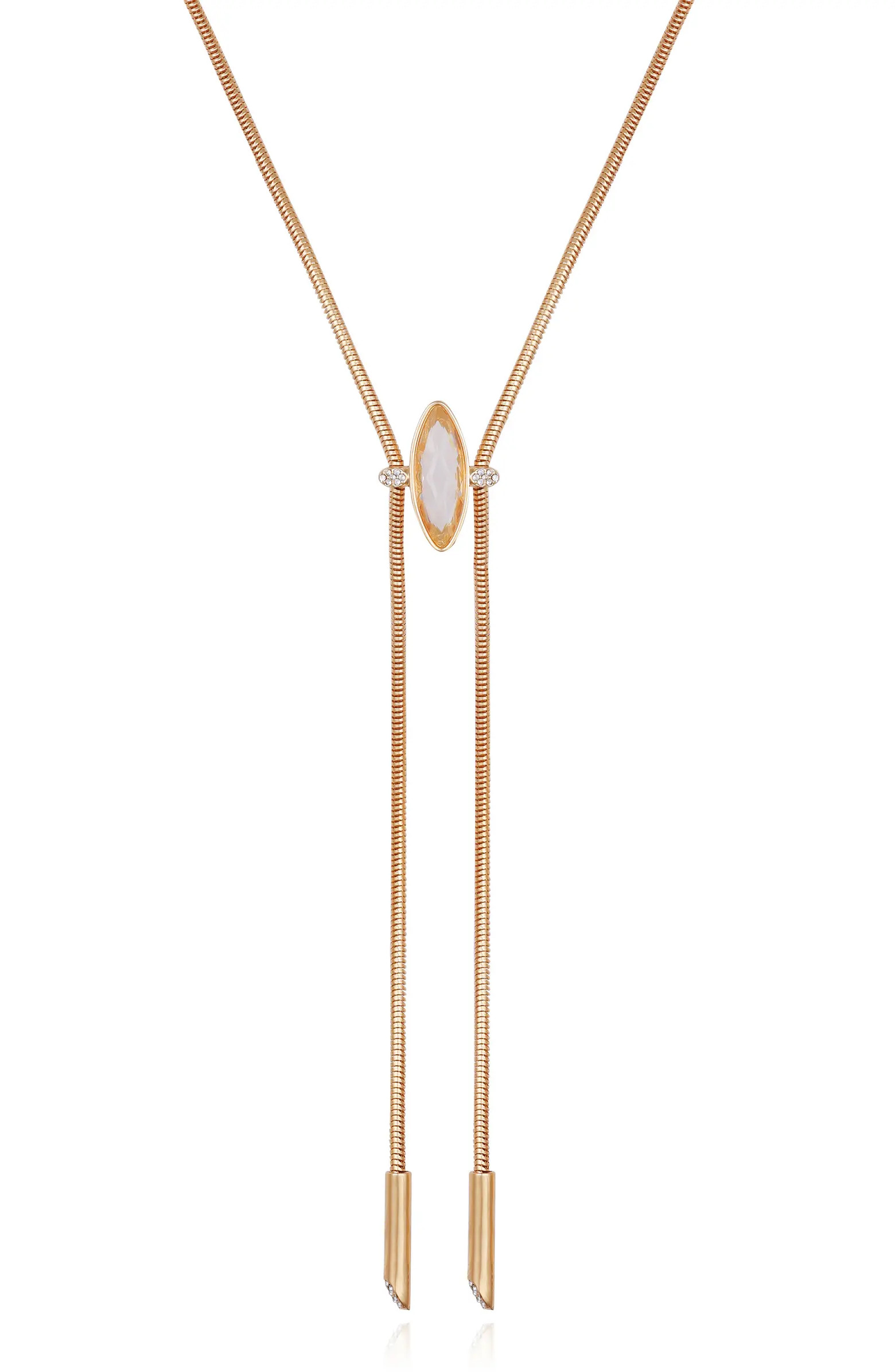 Crystal Snake Chain Y-Necklace | Nordstrom Rack