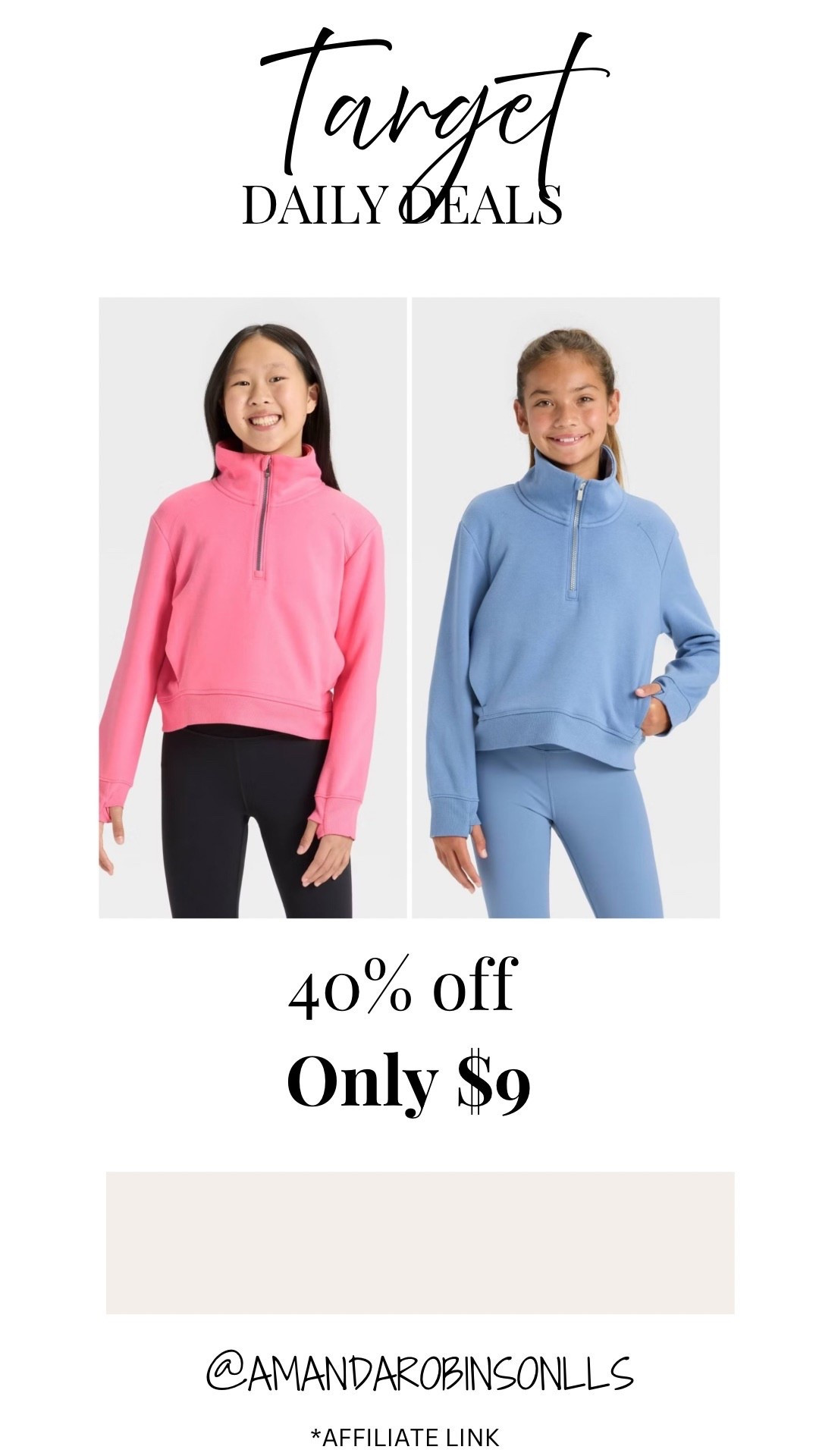 Target daily deals
40% off kids clothing 

#LTKKids #LTKSaleAlert