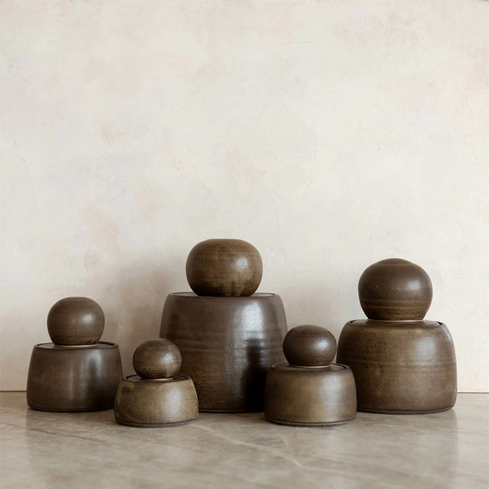 Ceramic Stash Jar - Olive | Roan Iris