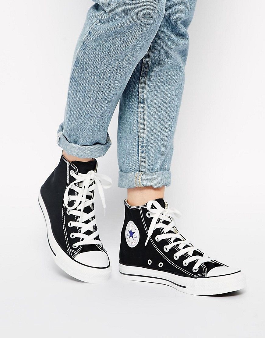 Converse Chuck Taylor All Star high top black sneakers | ASOS (Global)