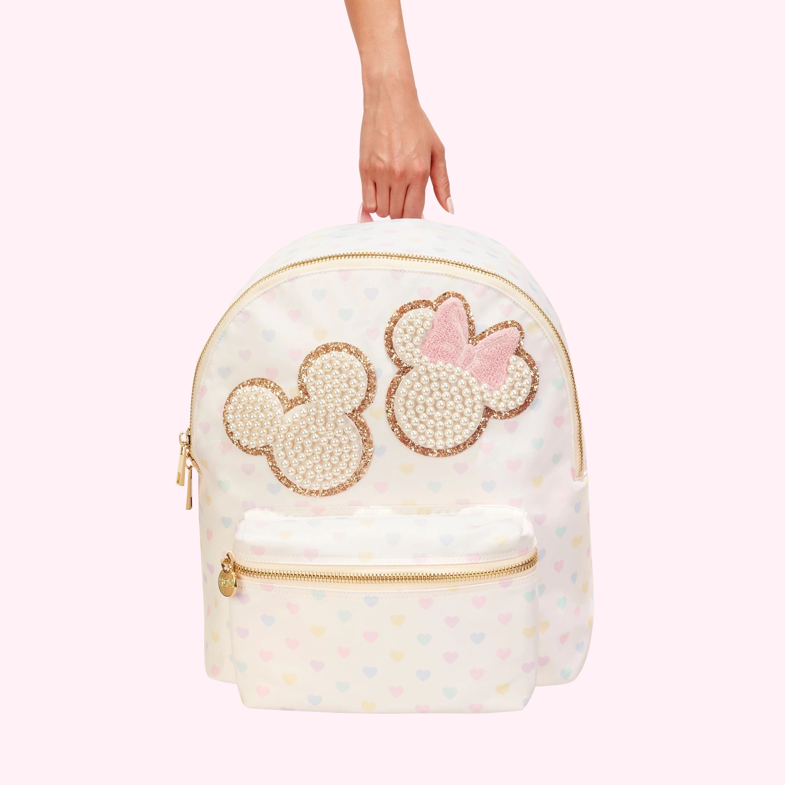 Mickey & Minnie Pastel Hearts Classic Backpack | Stoney Clover Lane