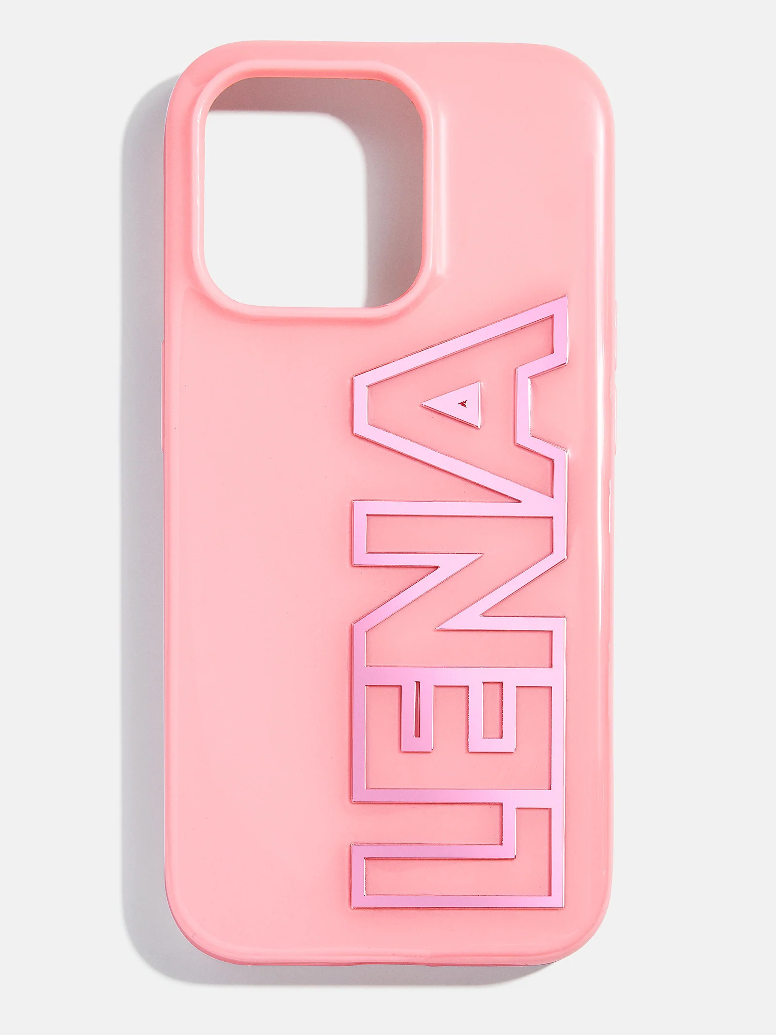 Chrome Custom iPhone Case - Blush/Chrome Pink | BaubleBar (US)